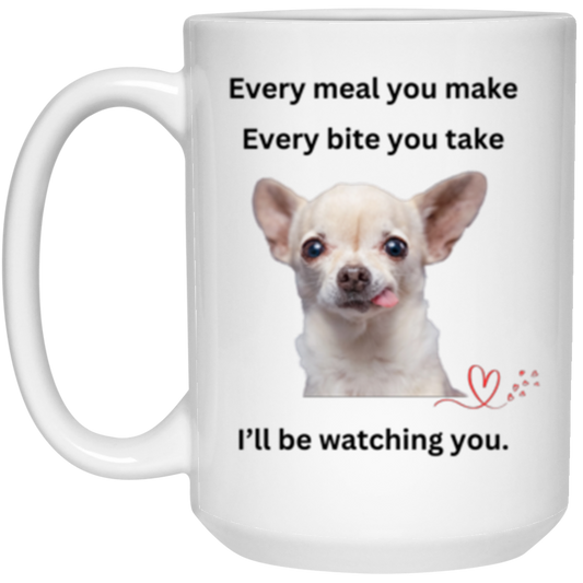 Doggie Hearts 15oz White Mug